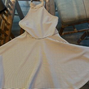 Forever 21 Black and White Backless Dress